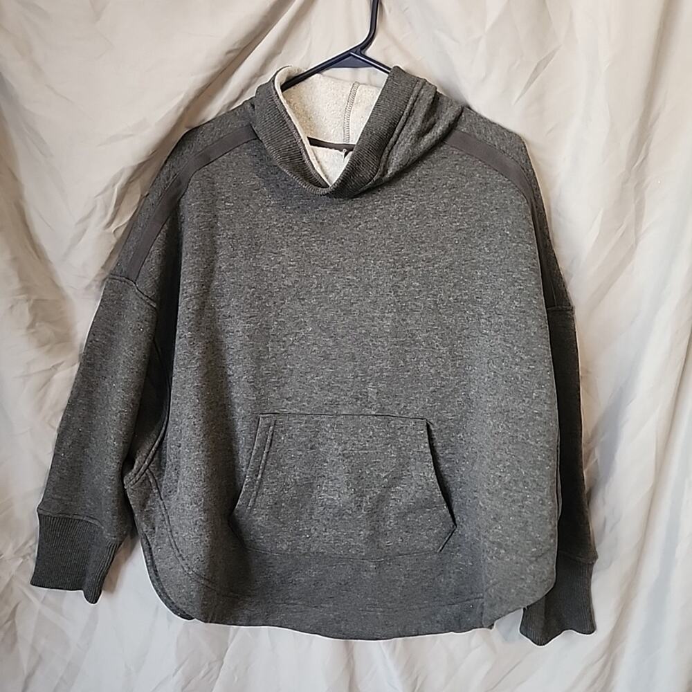 44 Degrees North Womens Charcoal Funnel Neck Pullover Size Small Soft And Warm